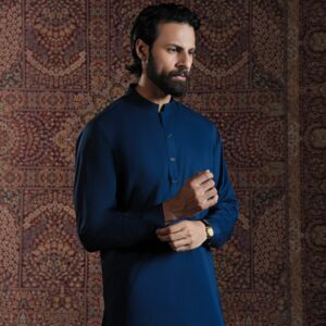 Plain Navy-Blue Luxury Egyptian